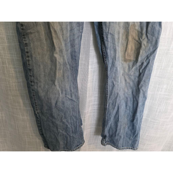 Men's Wrangler Relaxed Straight Jeans Blue 36x30 - Picture 2 of 10